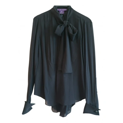 Pre-owned Ralph Lauren Silk Blouse In Black