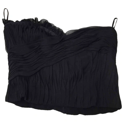 Pre-owned Chanel Silk Corset In Black