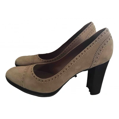Pre-owned Sergio Rossi Heels In Camel