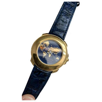 Pre-owned Bulova Watch In Blue