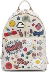 ANYA HINDMARCH Off-White All-Over Stickers Mini Backpack