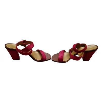 Pre-owned Sergio Rossi Leather Sandals In Pink