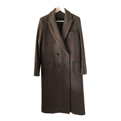 Pre-owned Harmony Wool Coat In Multicolour