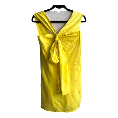 Pre-owned Hoss Intropia Mini Dress In Yellow