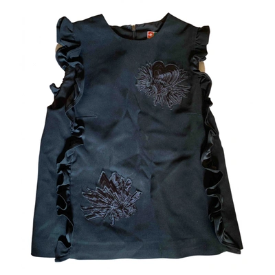 Pre-owned Msgm Black Polyester Top