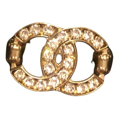 Pre-owned Chanel Cc Ring In Gold