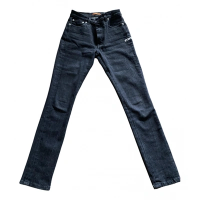 Pre-owned Heron Preston Slim Jeans In Black