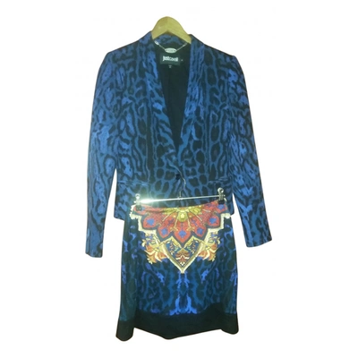 Pre-owned Just Cavalli Suit Jacket In Blue