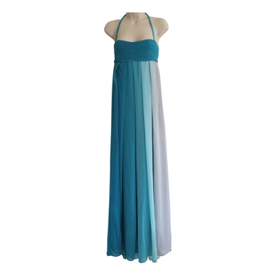 Pre-owned John Richmond Maxi Dress In Turquoise