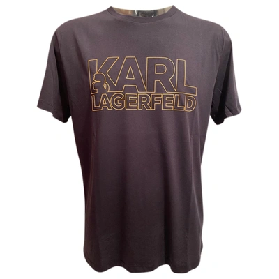 Pre-owned Karl Lagerfeld Black Cotton T-shirt