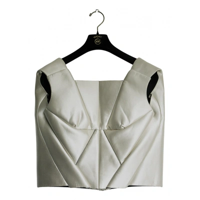 Pre-owned Balenciaga Silk Corset In Beige