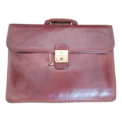 Pre-owned The Bridge Leather Satchel In Brown