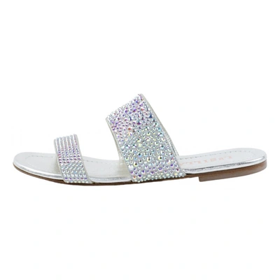 Pre-owned Le Silla Leather Sandal In Silver