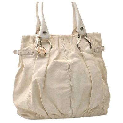 Pre-owned Celine Leather Handbag In White