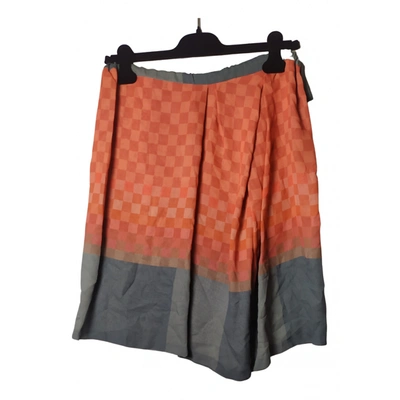 Pre-owned Dries Van Noten Silk Mini Skirt In Multicolour