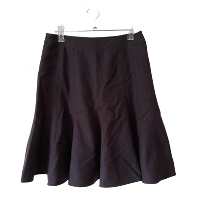 Pre-owned Paule Ka Wool Mid-length Skirt In Purple
