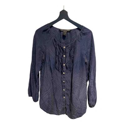 Pre-owned Marc By Marc Jacobs Silk Blouse In Navy