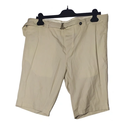 Pre-owned Miu Miu Beige Cotton Shorts