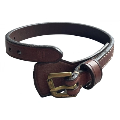 Pre-owned Ralph Lauren Leather Jewellery In Brown