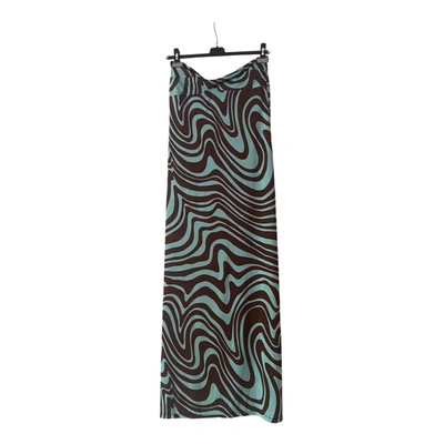 Pre-owned Valentino Maxi Dress In Blue