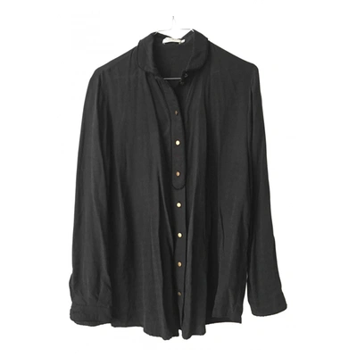 Pre-owned Roseanna Silk Shirt In Black