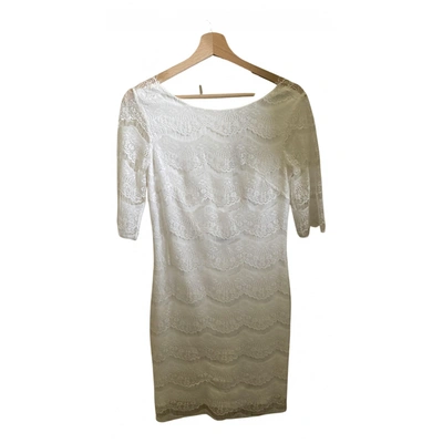 Pre-owned Bariano Mini Dress In White