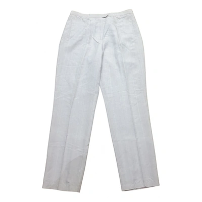 Pre-owned Les Copains Straight Pants In Beige
