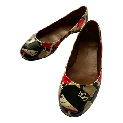 Pre-owned Marc By Marc Jacobs Patent Leather Ballet Flats In Multicolour