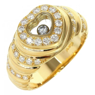 Pre-owned Chopard Happy Diamonds Yellow Gold Ring