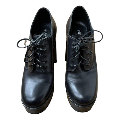 Pre-owned Premiata Leather Ankle Boots In Black
