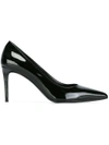 Saint Laurent Paris Patent Leather Pumps In Black