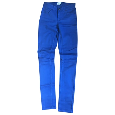 Pre-owned Sézane Slim Jeans In Blue