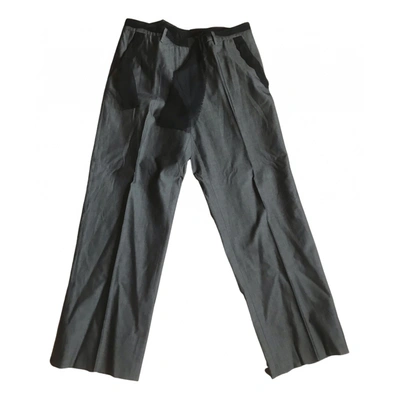 Pre-owned Maison Margiela Straight Pants In Anthracite