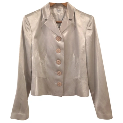 Pre-owned Tara Jarmon Jacket In Silver