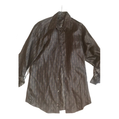 Pre-owned Gucci Silk Shirt In Brown