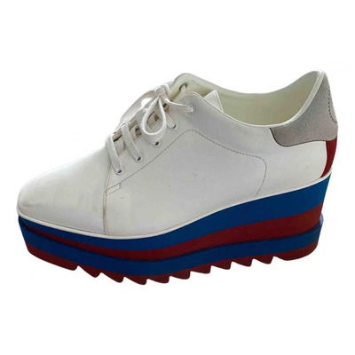 Pre-owned Stella Mccartney Leather Trainers In White