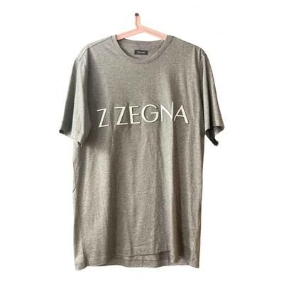 Pre-owned Ermenegildo Zegna Grey Cotton T-shirt