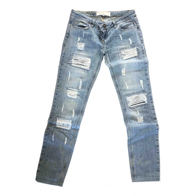 Pre-owned Elisabetta Franchi Straight Jeans In Blue