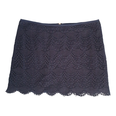Pre-owned Juicy Couture Mini Skirt In Navy