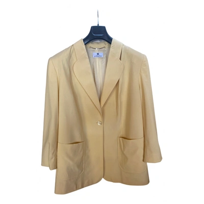 Pre-owned Givenchy Wool Suit Jacket In Yellow