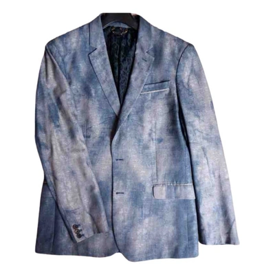 Pre-owned Roberto Cavalli Wool Vest In Blue