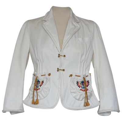 Pre-owned Dsquared2 White Cotton Jacket
