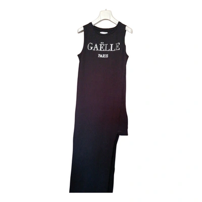 Pre-owned Gaelle Paris Maxi Dress In Black