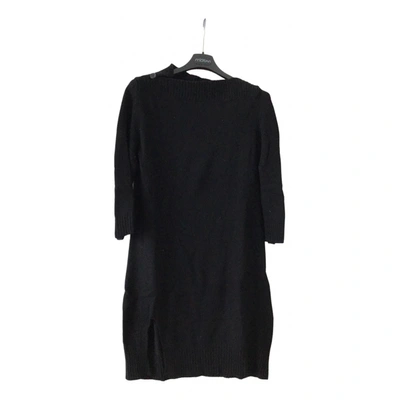Pre-owned Jucca Wool Mid-length Dress In Black