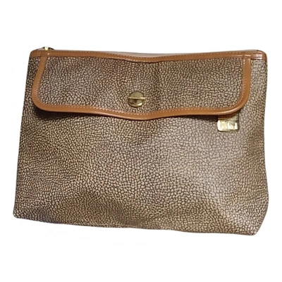Pre-owned Borbonese Cloth Small Bag In Beige