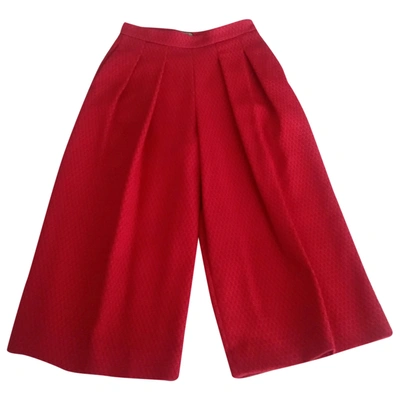 Pre-owned Maliparmi Large Pants In Red