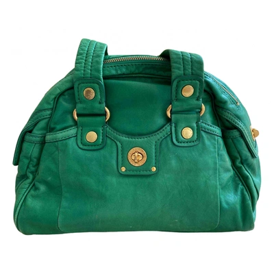 Pre-owned Marc By Marc Jacobs Leather Handbag In Green