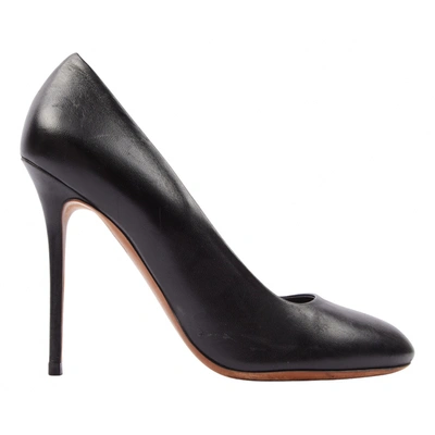 Pre-owned Celine Leather Heels In Black