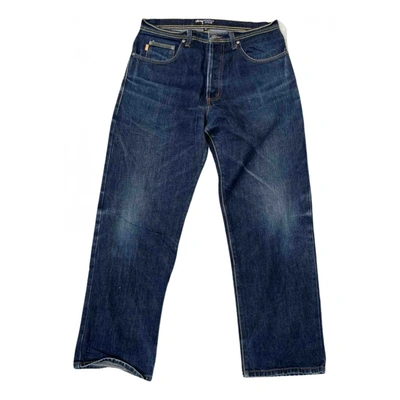 Pre-owned Stussy Straight Jeans In Blue