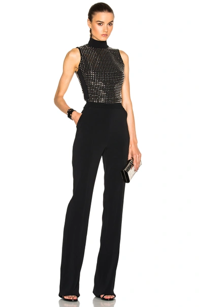 David Koma Jumpsuit With Stud Embellishment In Black & Silver